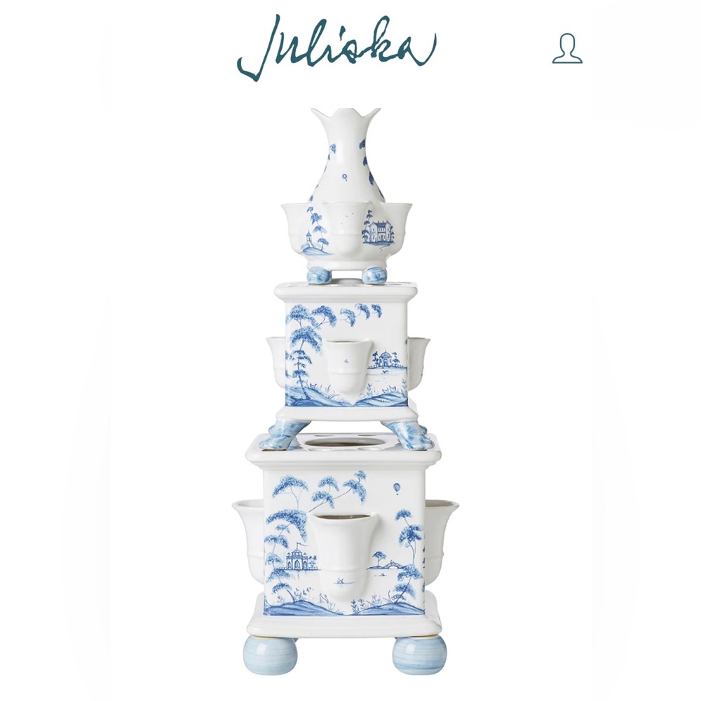 EUC Juliska Country Estate, Garden Follies Tulipiere